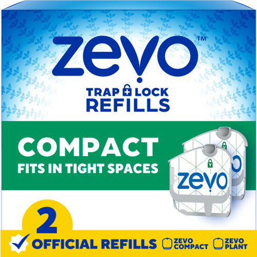Zevo Compact Flying Insect Trap Refill - 2 Refill Cartridges