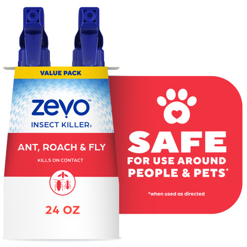 Zevo Multi-Insect Killer - Ant, Roach, Fly 12oz - Twin Pack