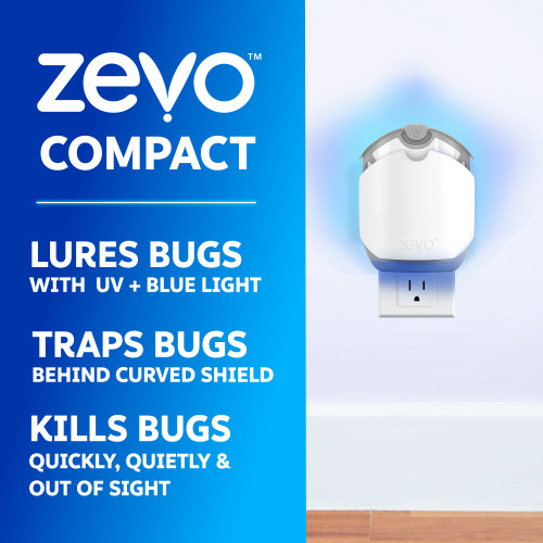 Zevo Compact Flying Insect Trap (1 Plug In Device & 1 Refill Cartridge) - Image 2