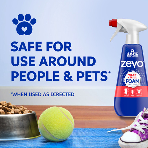 Zevo Trap & Kill Foam Insect Killer for Roaches & Spiders 16oz - Image 4